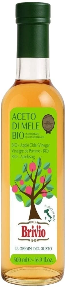 Aceto di sidro di mele non filtrato BIO 500 ml BRIVIO