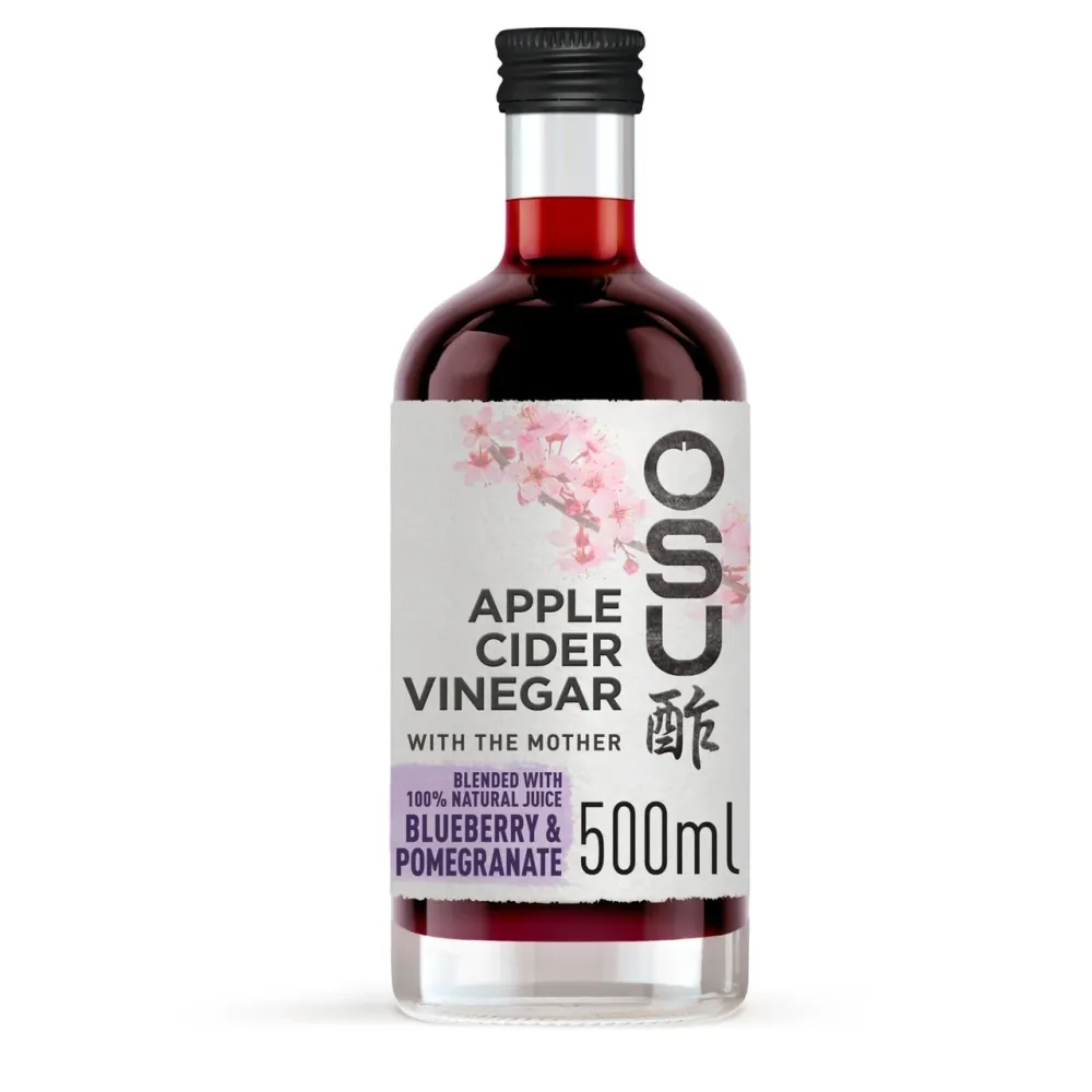 Aceto di sidro di mele OSU mirtillo e melograno 500ml