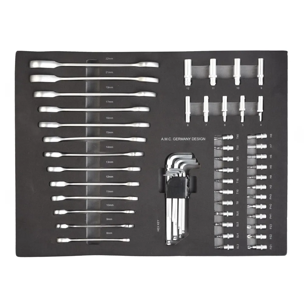 AMC Carrello porta attrezzi completo di utensili 6 cassetti con organizer completo di 1000 utensili