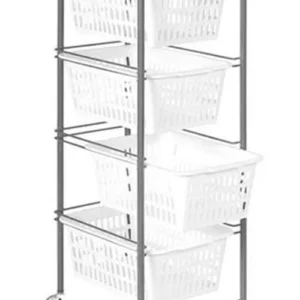ARTEX CARRELLO SIENA 4 PIANI cm.32x38x86h. TELAIO METALLO -- FER 323857