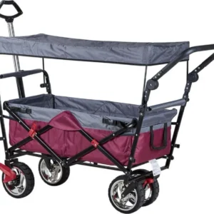 BABA - carrello da spiaggia con tettuccio Blu Milani Home