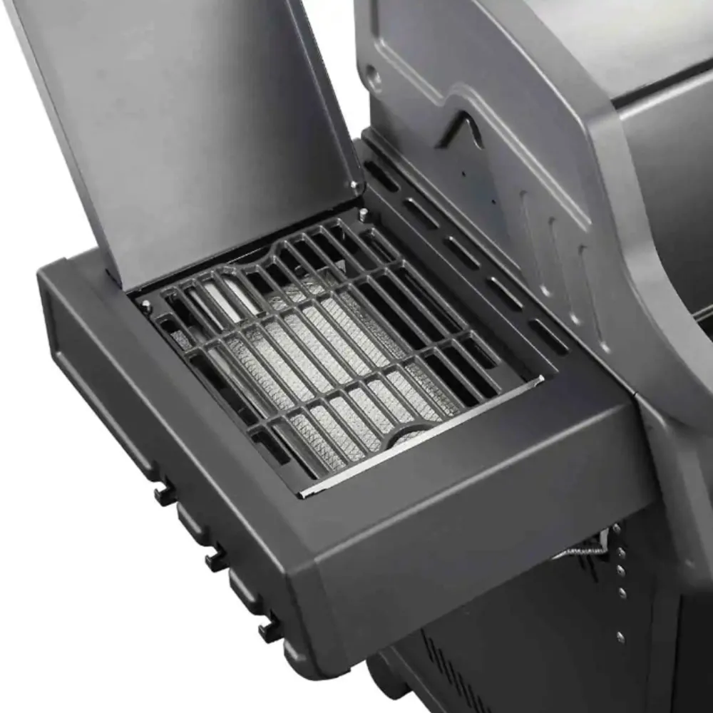 Barbecue con carrello METROPOLITAN 3 fuochi - IL BRACERE ghisa V, fornello infrarossi, acciaio inox e LED, 18,5 kW di pote...