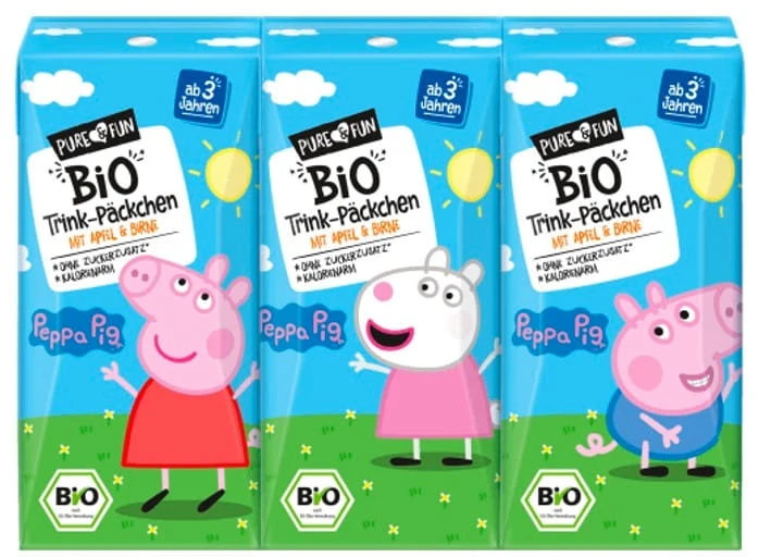 Bibita mele e pere BIO 3 x 200 ml Peppa Pig