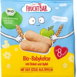 Biscotti alle mele, farro e grano su 8 mesi BIO 100 g FRUCHTBAR