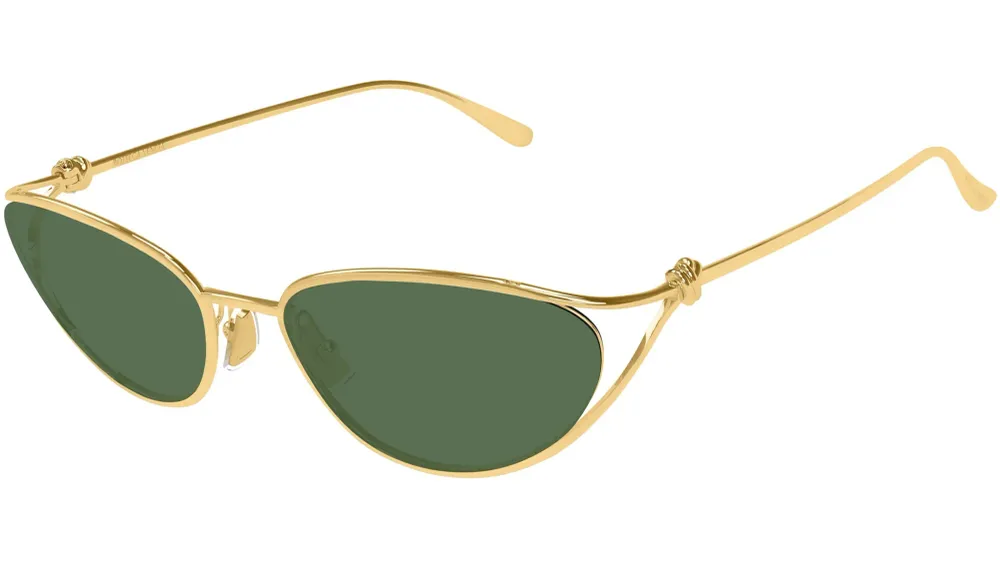BOTTEGA VENETA BV1330S 004 Shiny Gold Green