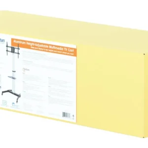 Carrello TV 37''-86'' Multimediale Alluminio Regolabile Altezza