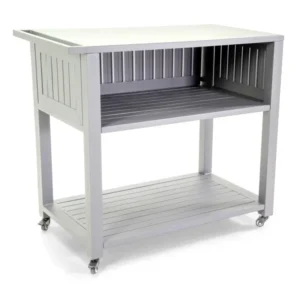 Carrello alluminio colore bianco 102x60xh.90cm