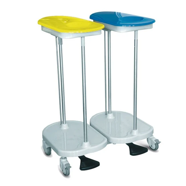 Carrello biancheria portasacco pedale - 2 sacchi