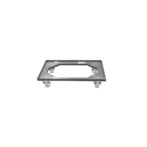 Carrello box service con ruote grigio cm60x40