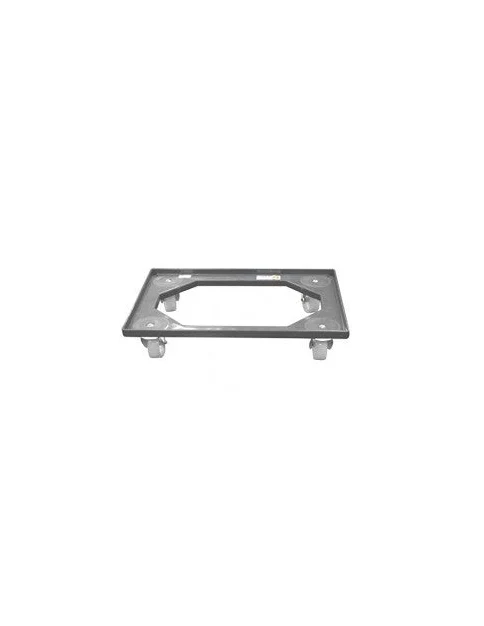 Carrello box service con ruote grigio cm60x40