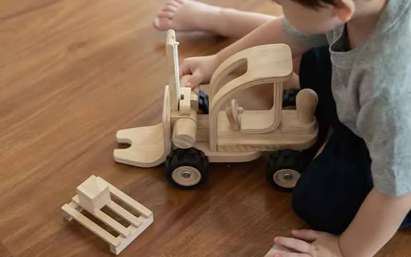 Carrello elevatore legno | Pianificare i giocattoli