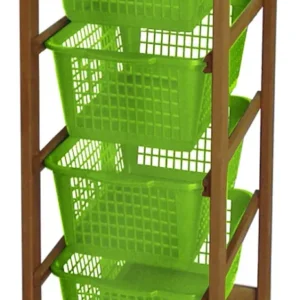 Carrello Legno Ciliegio Cm. 37X30X78 H