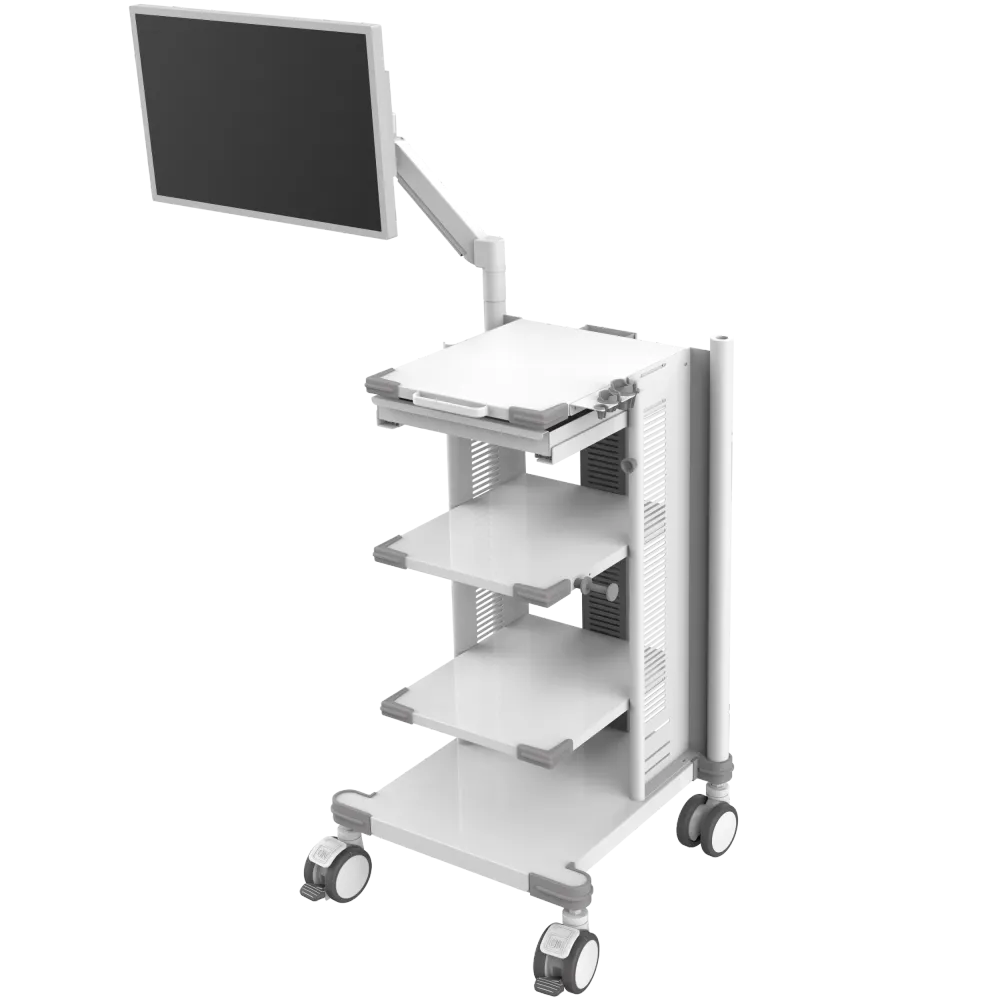 Carrello medico con supporto per monitor (per endoscopio), MCR4