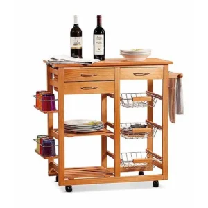 Carrello naturale 77x37xh82cm 49160