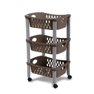 Carrello otello 3 piani tortora