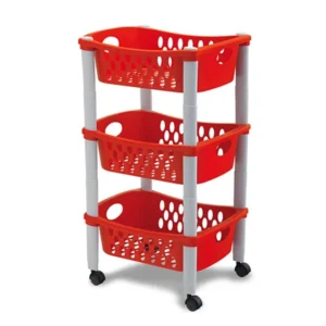 Carrello otello rosso 3 piani 50845