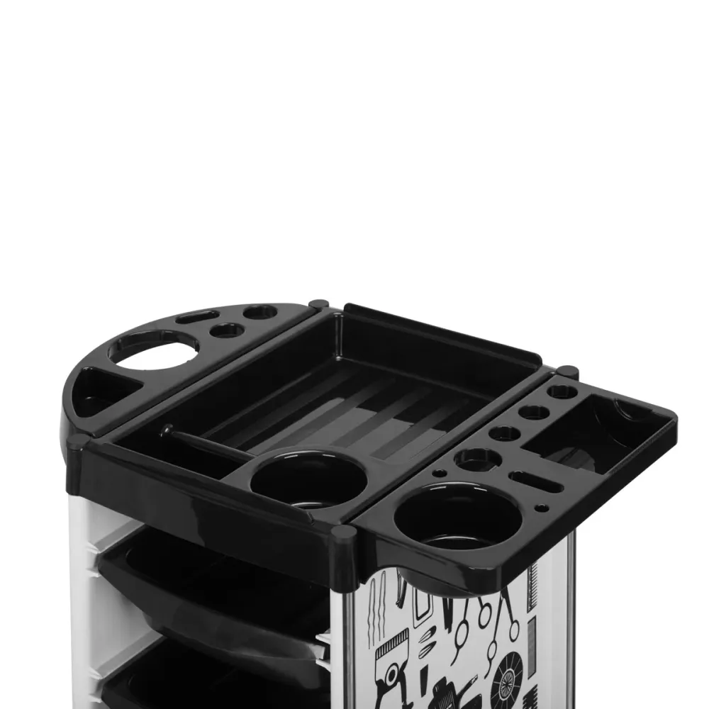 CARRELLO PARRUCCHIERE GABBIANO X11-9 BIANCO GRAFICHE