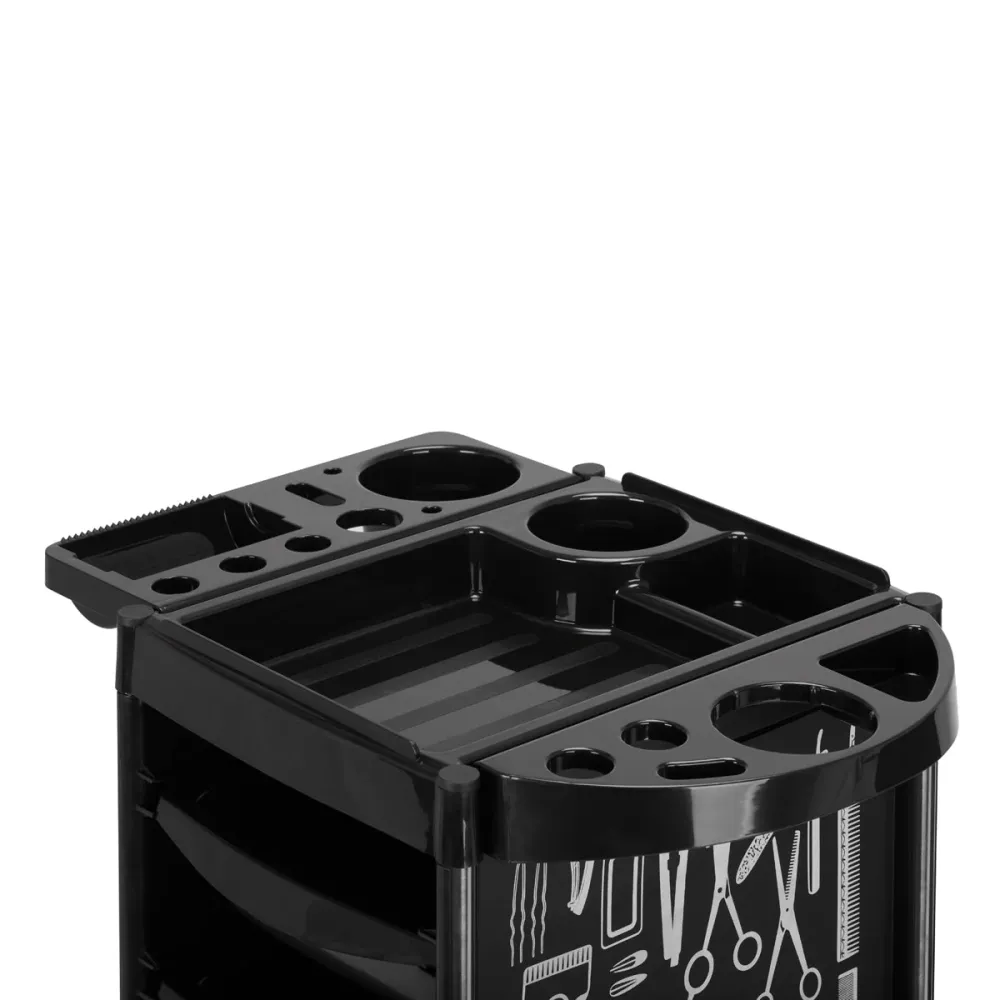 CARRELLO PARRUCCHIERE GABBIANO X11-9 GRAFICHE NERE