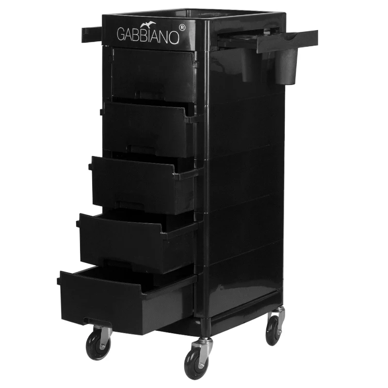 Carrello per parrucchiere Gabbiano FT65- (nero)