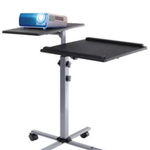Carrello per Proiettore e Notebook Due Ripiani Regolabile Altezza