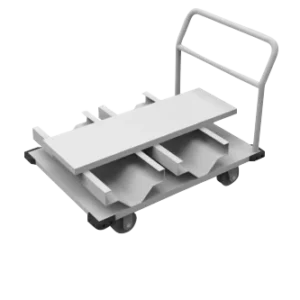 Carrello per stoccaggio verticale da 12 montanti