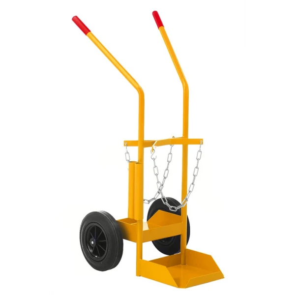Carrello porta bombole gas giallo