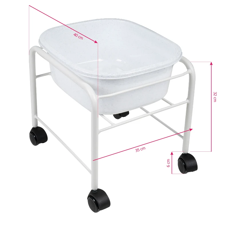 Carrello Porta Vaschetta Per Pedicure