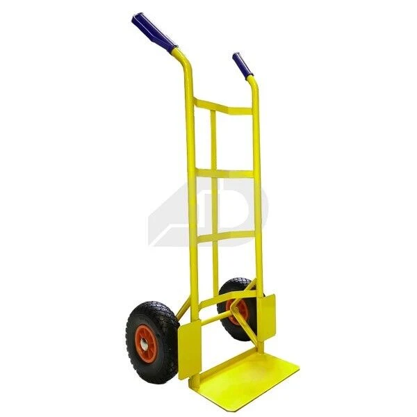 Carrello portapacchi con due ruote portata 200 kg giallo