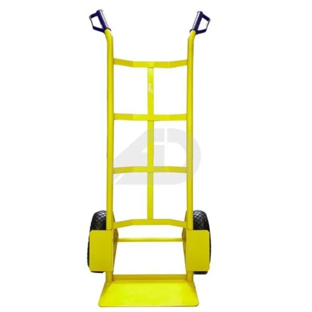 Carrello portapacchi con due ruote portata 200 kg giallo