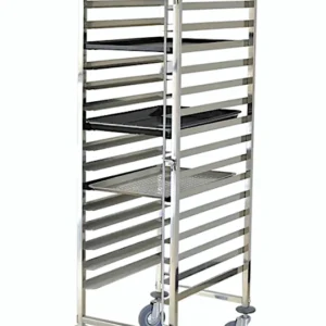 Carrello Portateglie 16xcm.60x40 Acciaio Inox