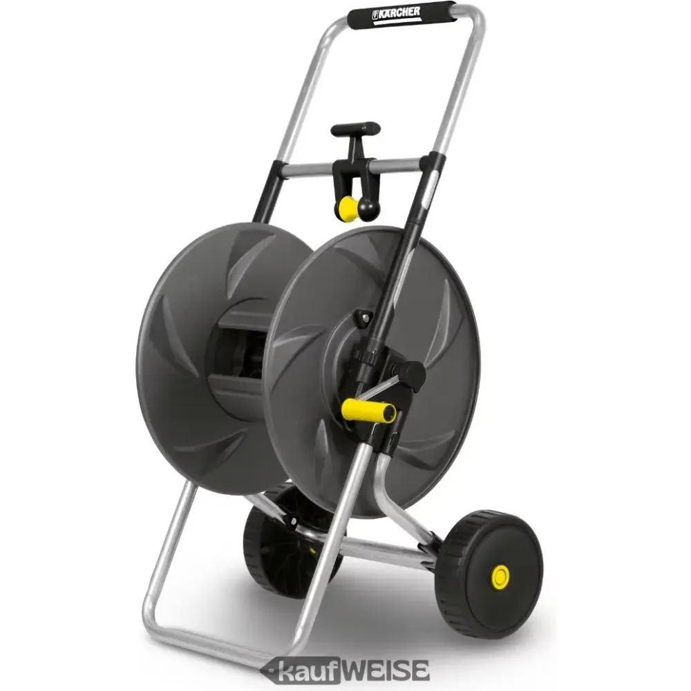 Carrello portatubi metallo Kärcher HT 80 M (set) | Robusto e antiruggine | per tubi fino 80 m | con guida tubo