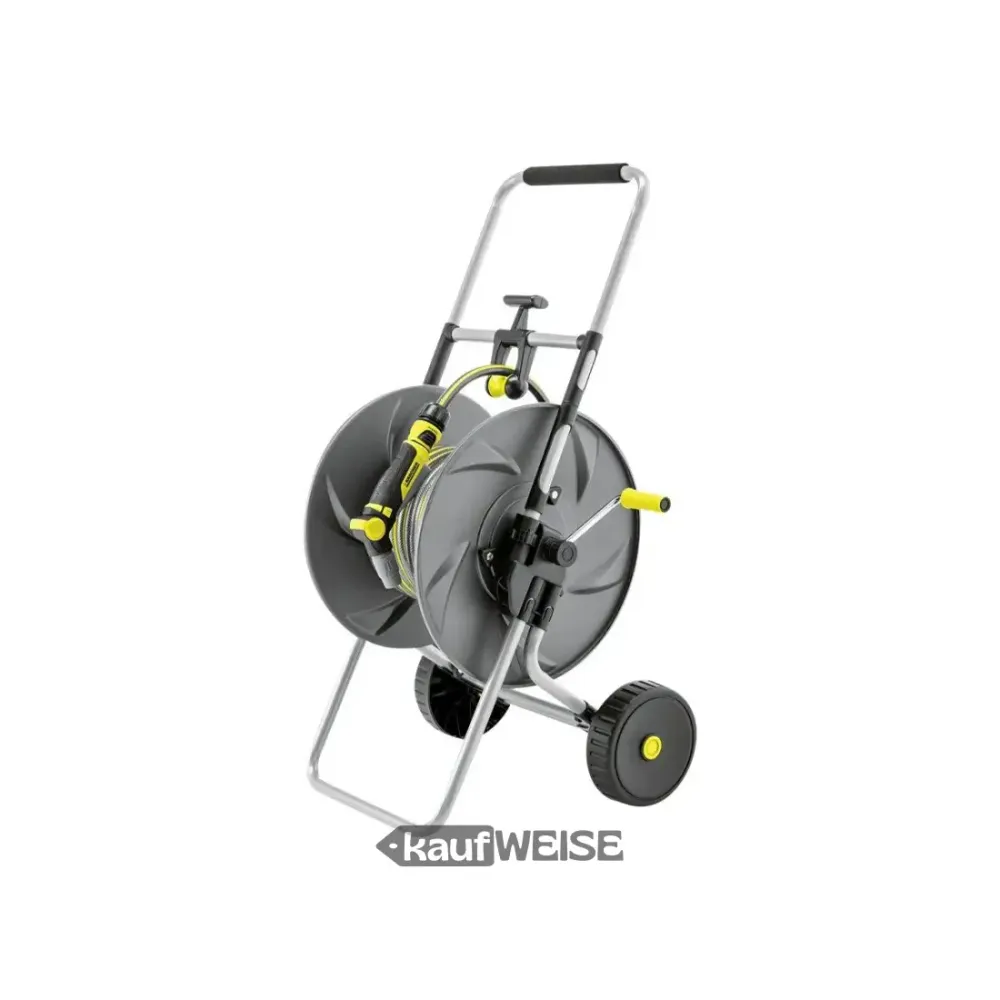 Carrello portatubi metallo Kärcher HT 80 M (set) | Robusto e antiruggine | per tubi fino 80 m | con guida tubo