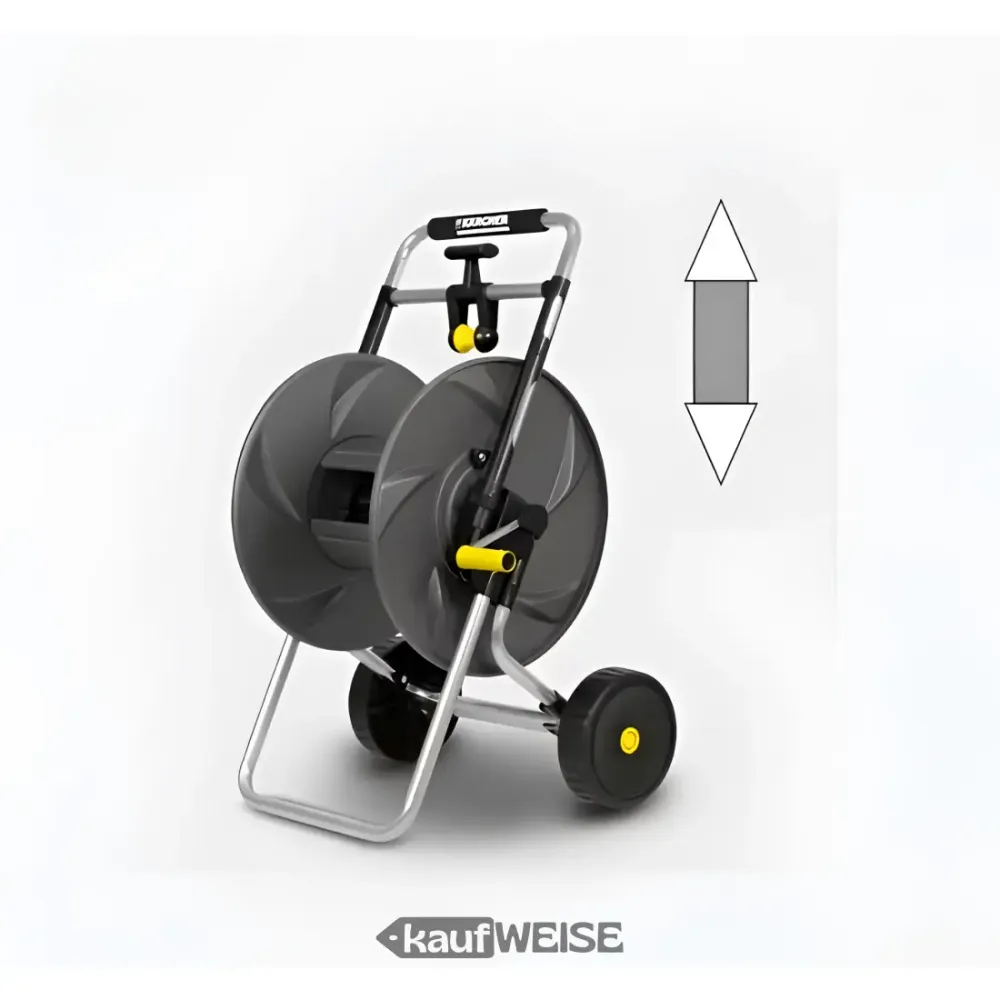 Carrello portatubi metallo Kärcher HT 80 M (set) | Robusto e antiruggine | per tubi fino 80 m | con guida tubo