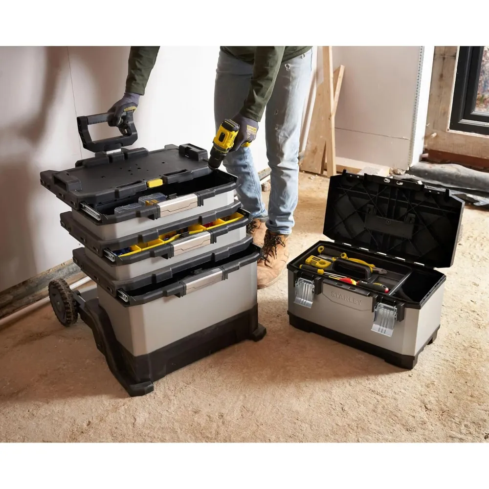 Carrello portautensili Fat Max Stanley 1-95-622 metallo e polipropilene grigio