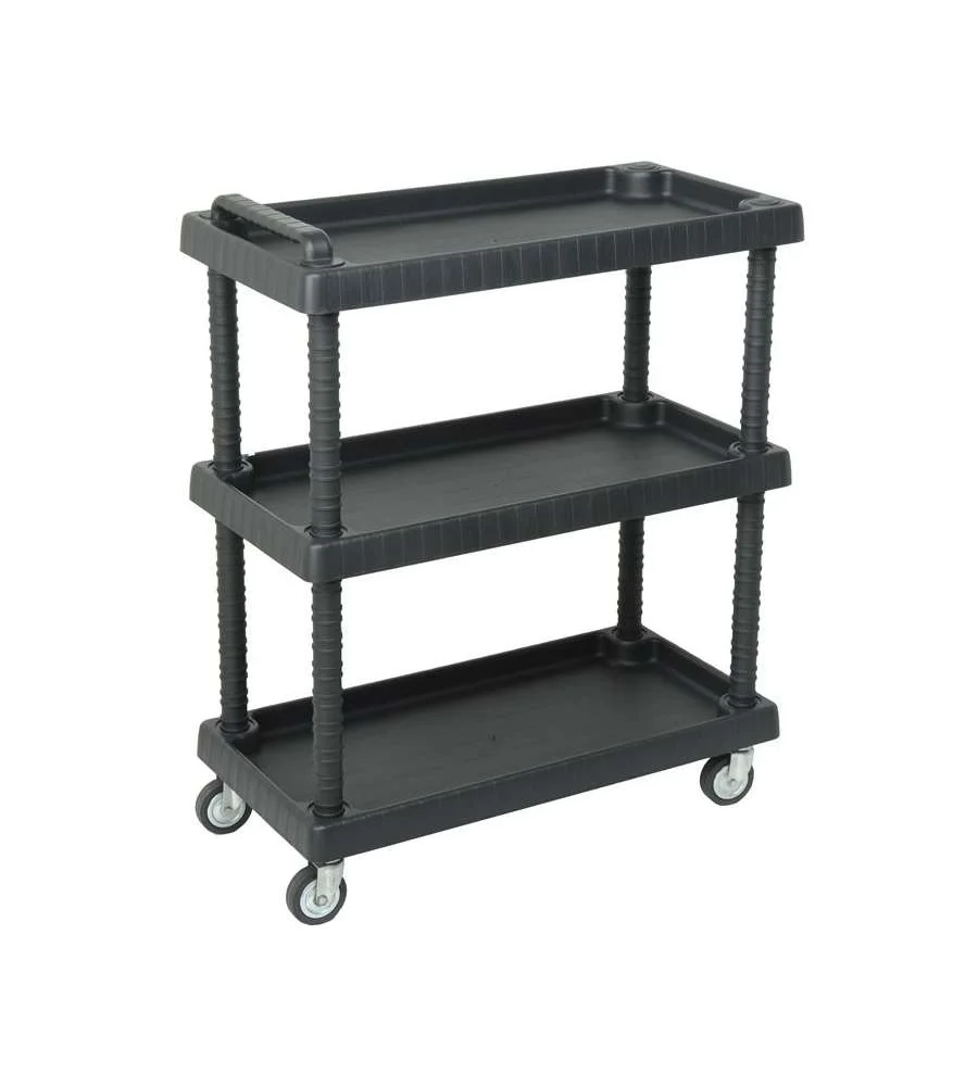 carrello portautensili plastica 3 ripiani cm 75x37,5x92h