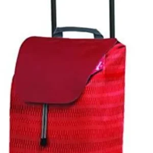 CARRELLO SPESA 40 LITRI EASY -- rosso - 45x16,6x95,6h. FER-337335