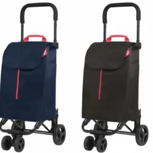 Carrello Spesa 50 Litri Twin 4 Ruote Nero Gimi