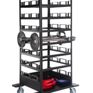 Carrello di stoccaggio orizzontale per 18 paletti