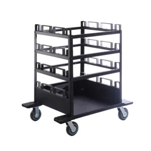Carrello di stoccaggio orizzontale per 12 paletti