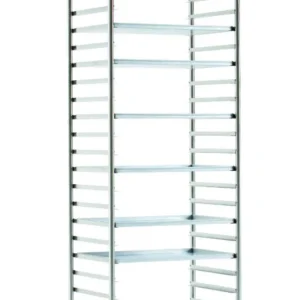Carrello 20 teglie rivettato cm60x40x185