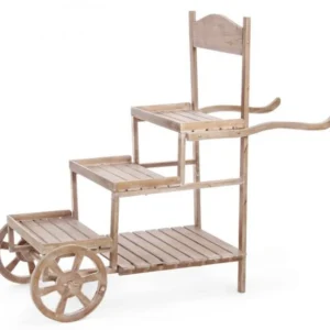 ESPOSITORE 3P CARRELLO NATURALE