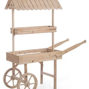 ESPOSITORE 2P CARRELLO NATURALE C-TETTO
