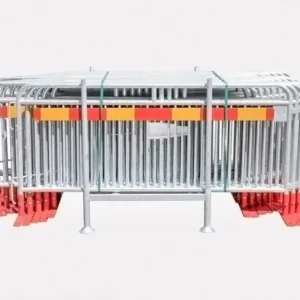 Flexibarrier Transenna antisommossa - Premium - Versione per carrello elevatore, kit completo con cesto di trasporto (57,5m)