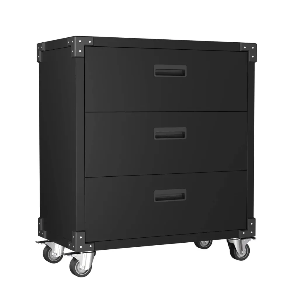 Fornorth Carrello Porta Attrezzi 90x80x42cm con tre cassetti
