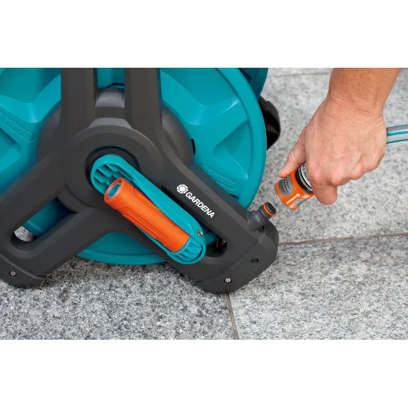 Gardena Set Avvolgitubo 10 Classic – Carrello Compatto con Tubo Incluso