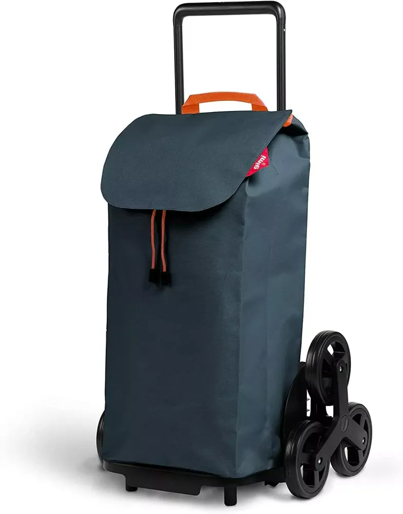 Gimi Carrello Spesa Tris 3 Ruote - XXL 52 Litri, Ideale per Salire le Scale