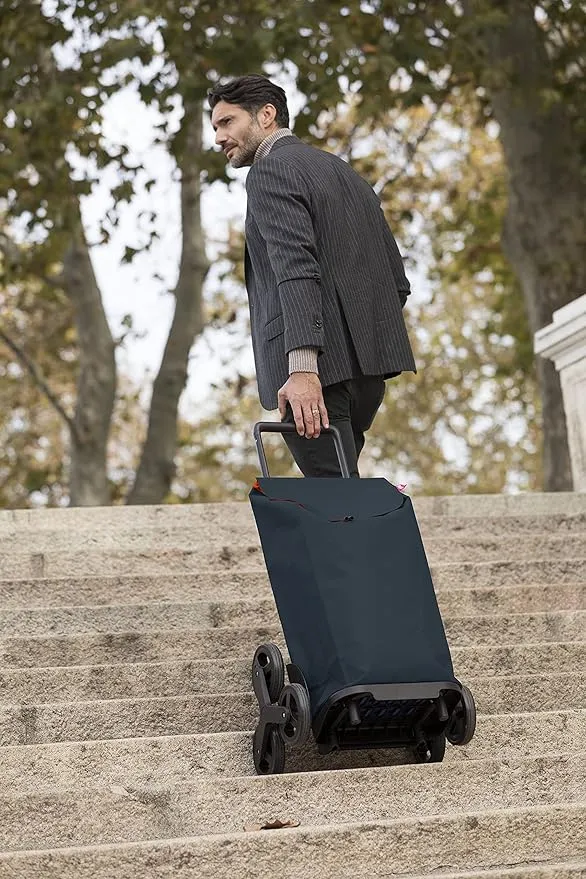 Gimi Carrello Spesa Tris 3 Ruote - XXL 52 Litri, Ideale per Salire le Scale