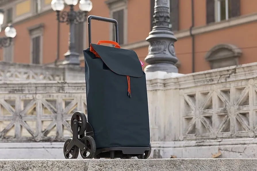 Gimi Carrello Spesa Tris 3 Ruote - XXL 52 Litri, Ideale per Salire le Scale
