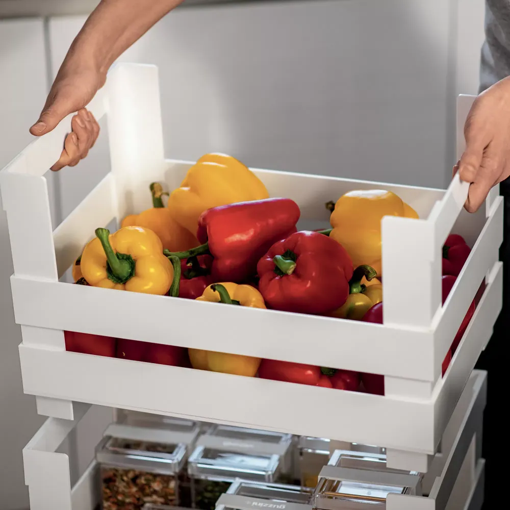 Guzzini Carrello Organizzatore Basso Tidy&Store Bianco