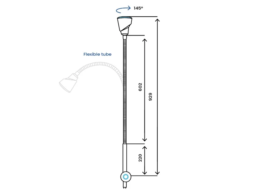 Lampada led ALFA-FLEX su carrello